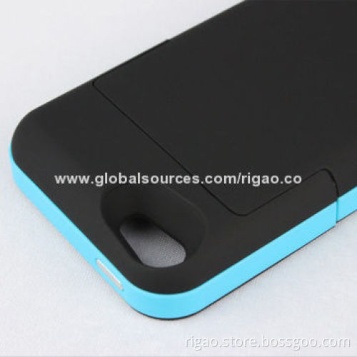 Battery Case for iPhone 5, 2,500mAh Battery, with Built-in LED Indicator